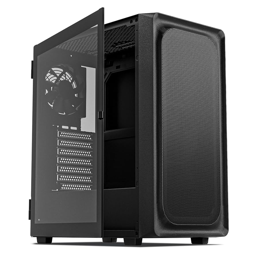Amazon.com: DARKROCK EC2 Black ATX Mid Tower PC Case, Type-C
